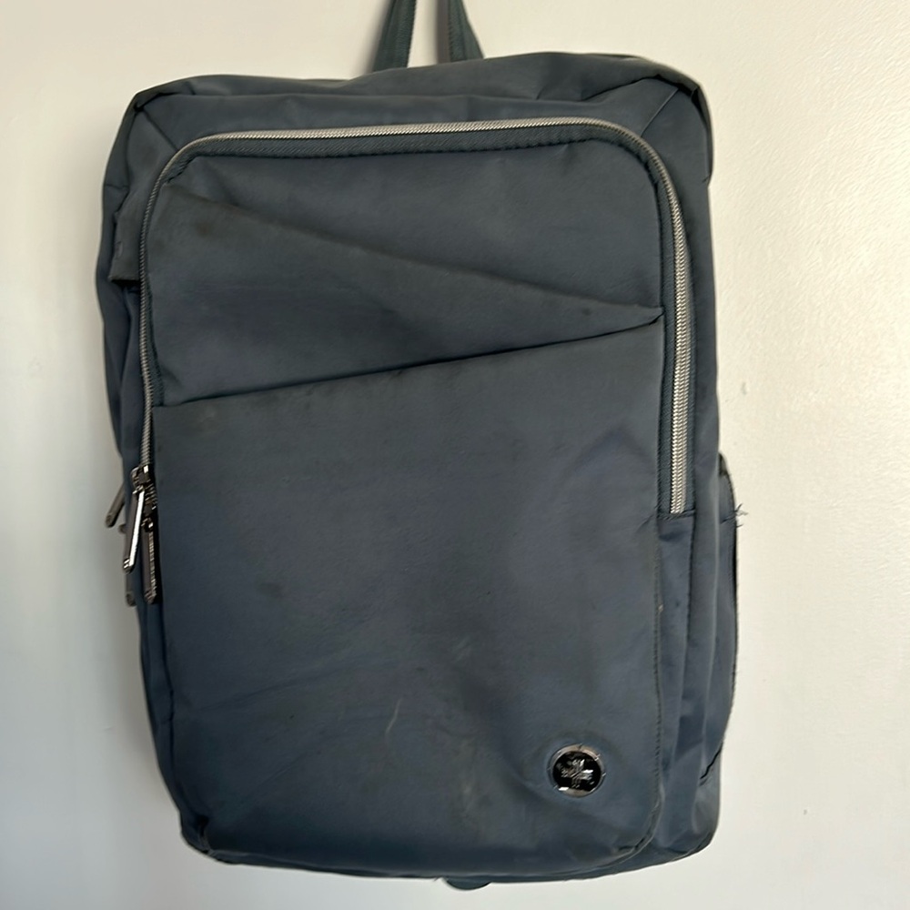 Swiss digital design blue backpack